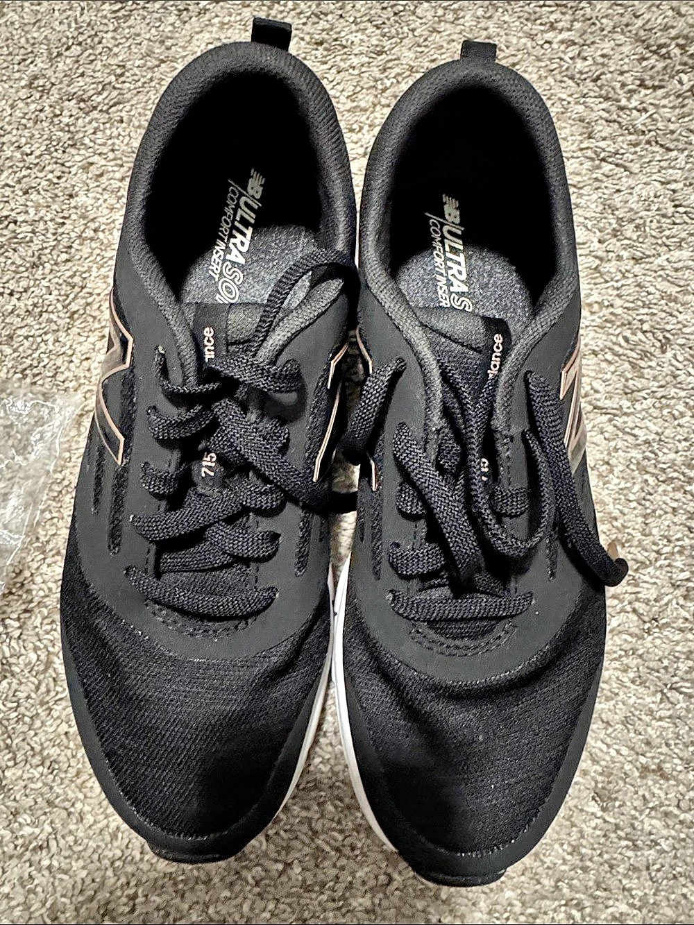 New Balance Cush+ Training Shoes Black & White
